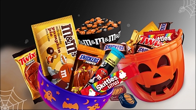 ￼Pumpkin basket and Mars treats for 2026